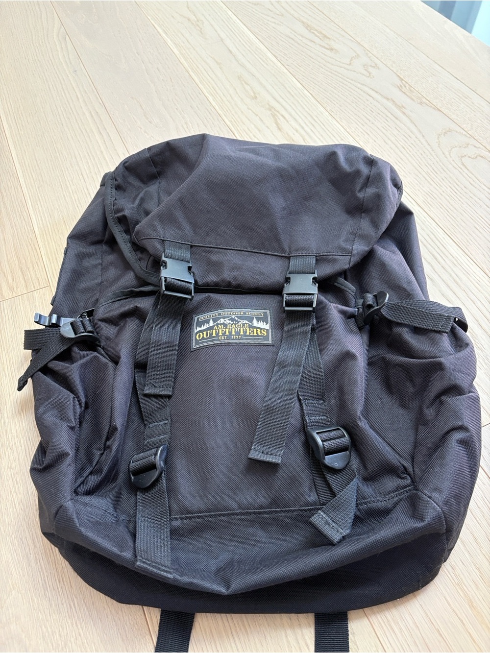 Vintage American Eagle Outfitters black utility rucksack backpack